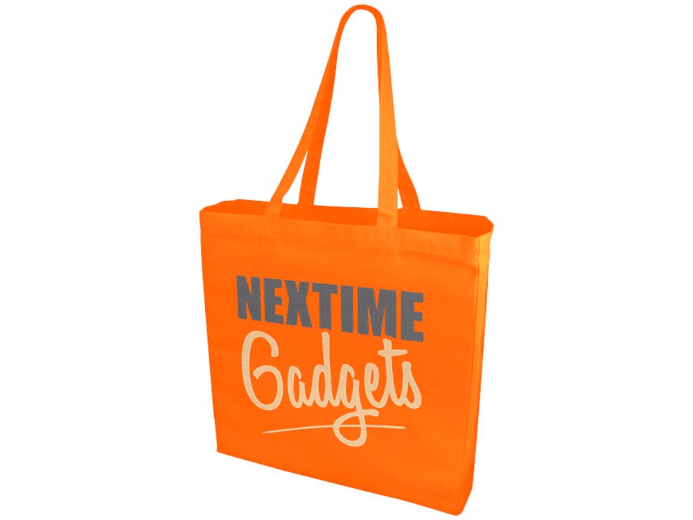 Сумка Odessa хлопковая, 220 г/м2 (оранжевый)  (Изображение 4)