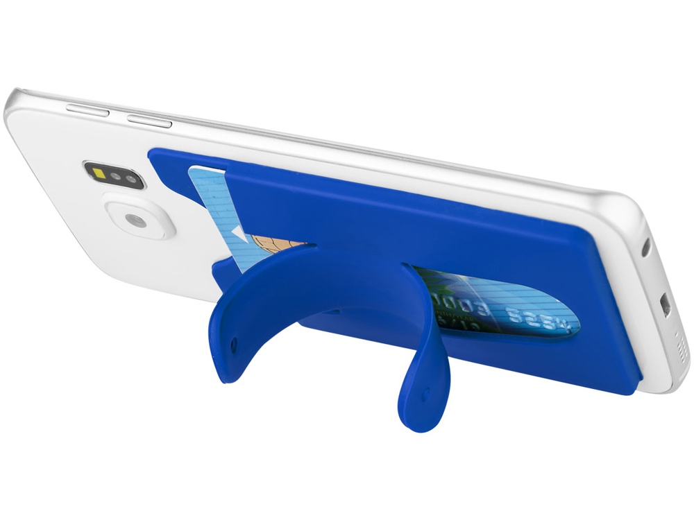 Футляр для кредитных карт с держателем мобильного (ярко-синий)  (Изображение 3)