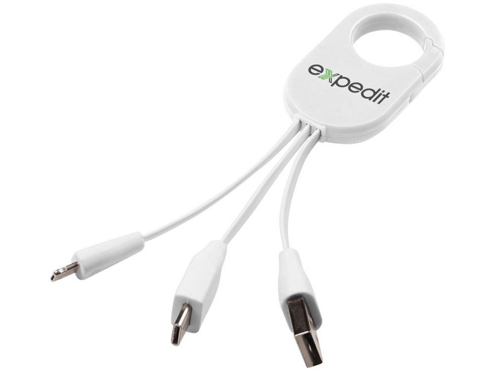 Кабель для зарядки 3-в-1 (белый)  (Изображение 5)