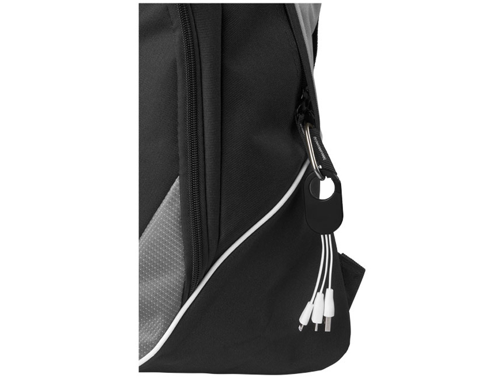 Кабель для зарядки 3-в-1 (черный/белый)  (Изображение 4)