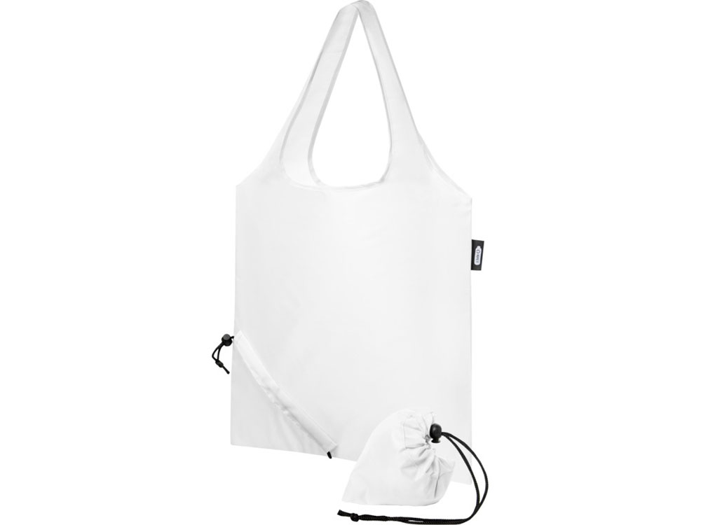 Складная эко-сумка Sabia из вторичного ПЭТ (белый) 