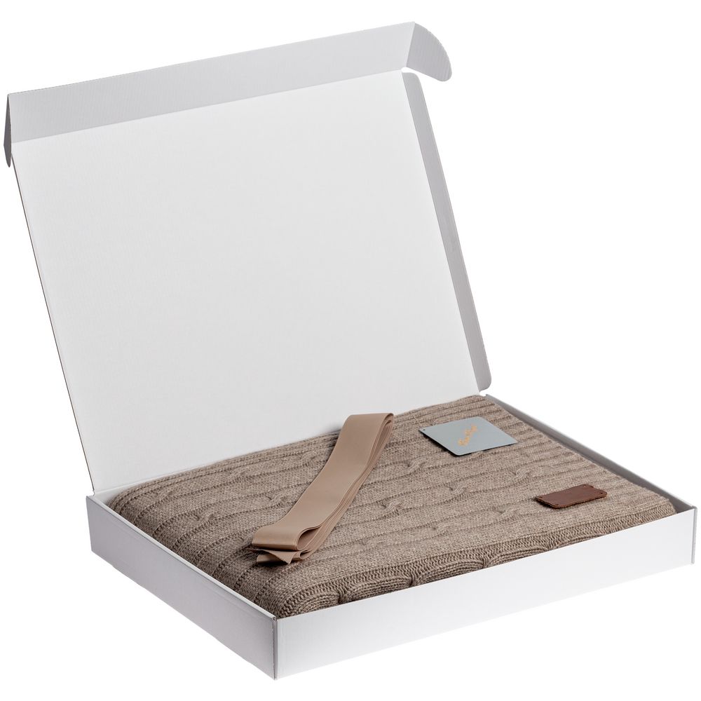 Плед Auray, бежевый (Изображение 8)