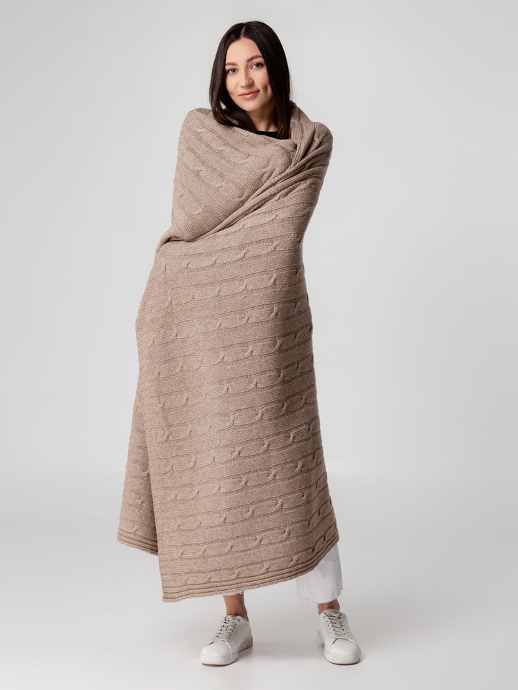 Плед Auray, бежевый (Изображение 11)