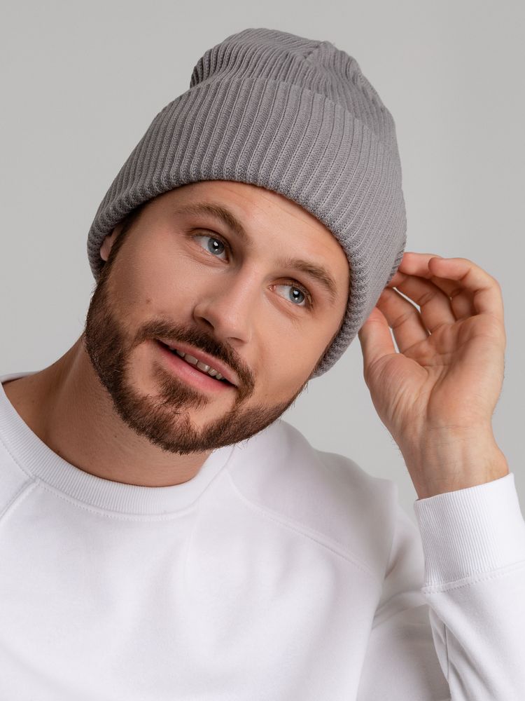 Шапка Franky, серая (Изображение 4)
