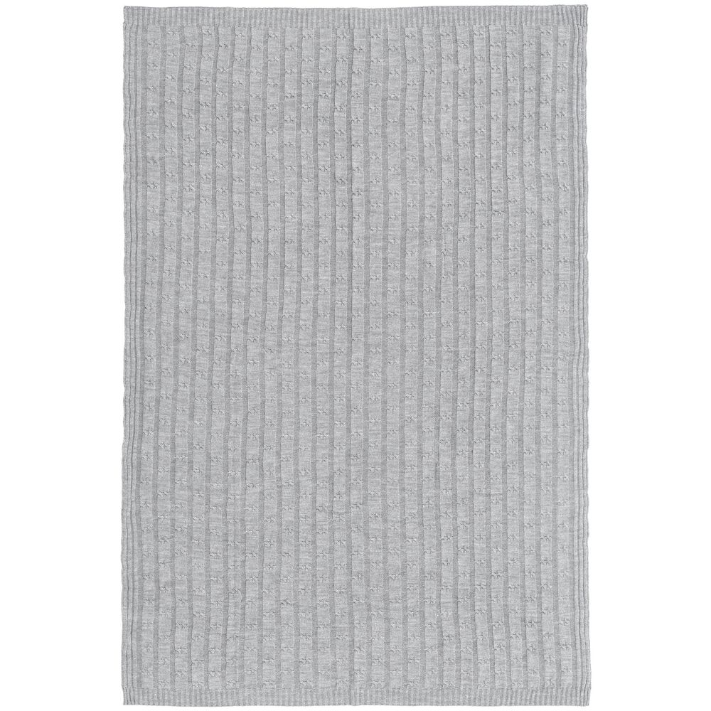 Плед Trenza, светло-серый (Изображение 4)