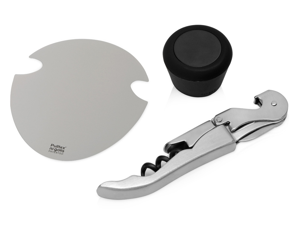 Набор аксессуаров для вина Nigota (черный/серебристый)  (Изображение 1)