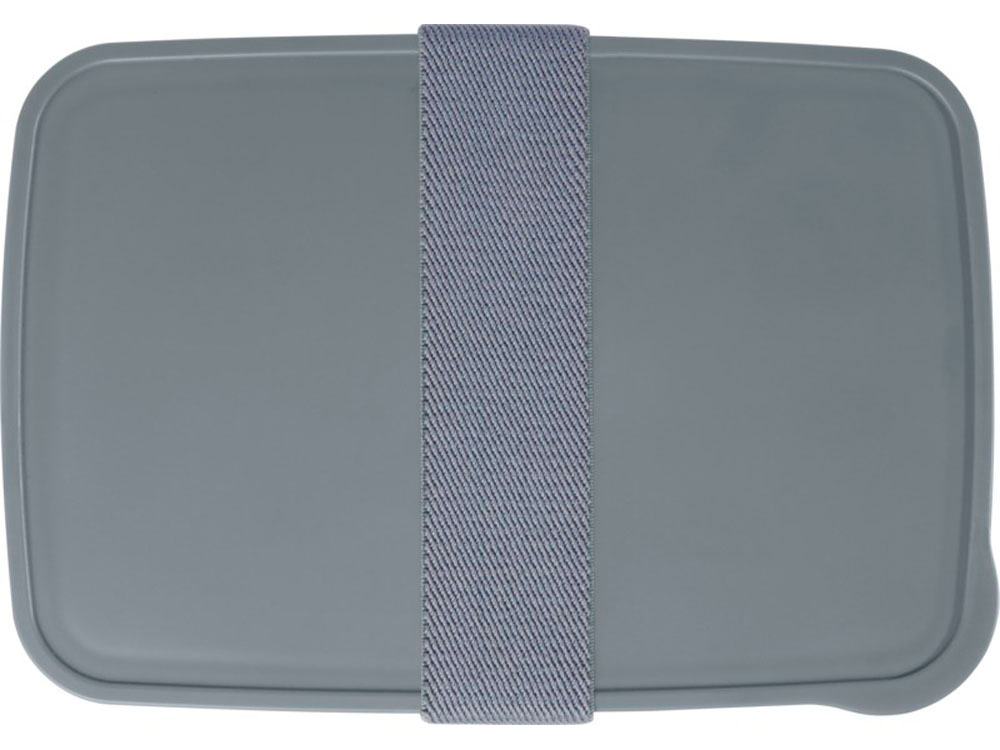 Контейнер для завтрака Dovi из переработанного пластика (серый)  (Изображение 2)