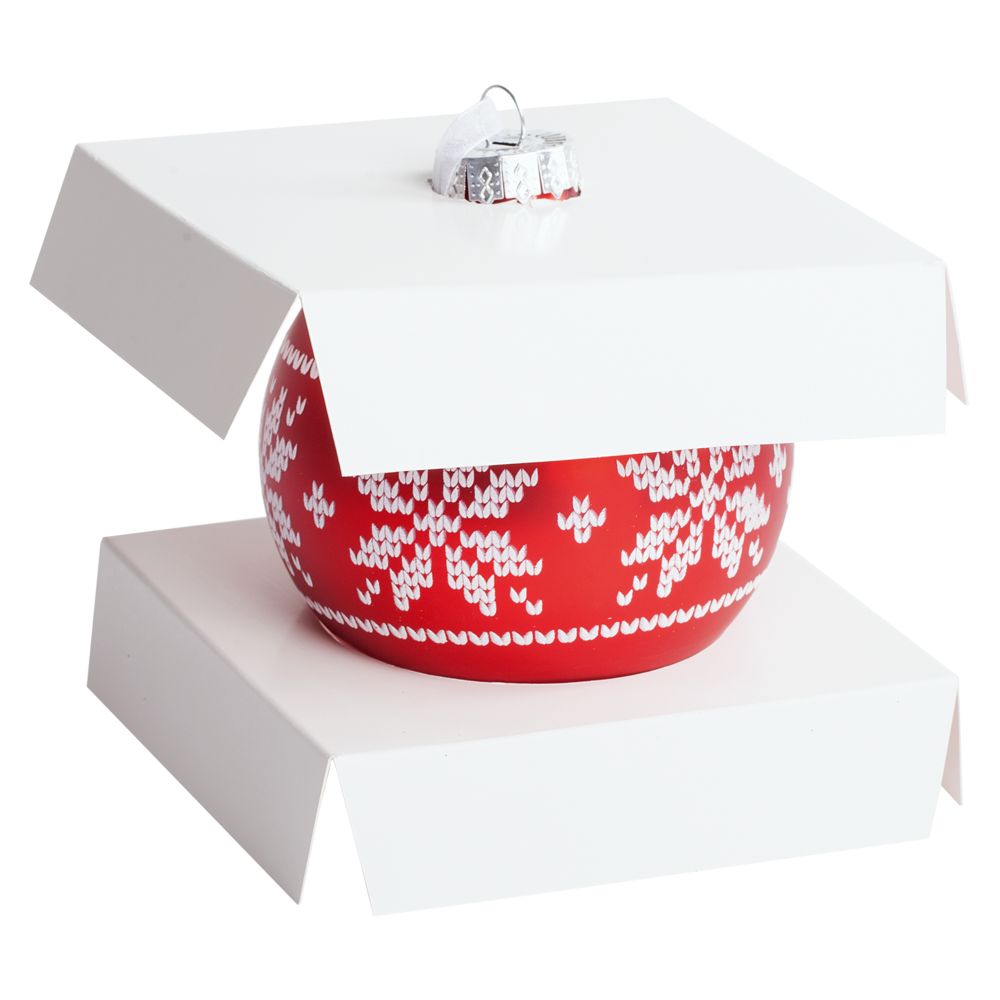 Елочный шар «Скандинавский узор», 10 см (Изображение 6)