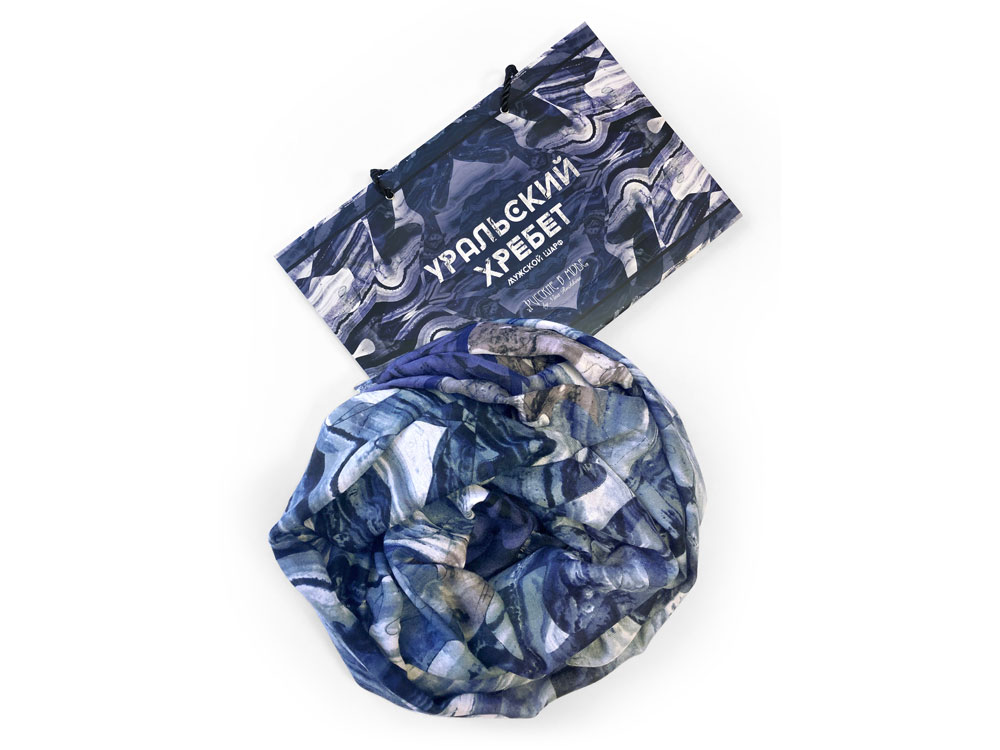 Шарф мужской Уральский хребет (Изображение 3)