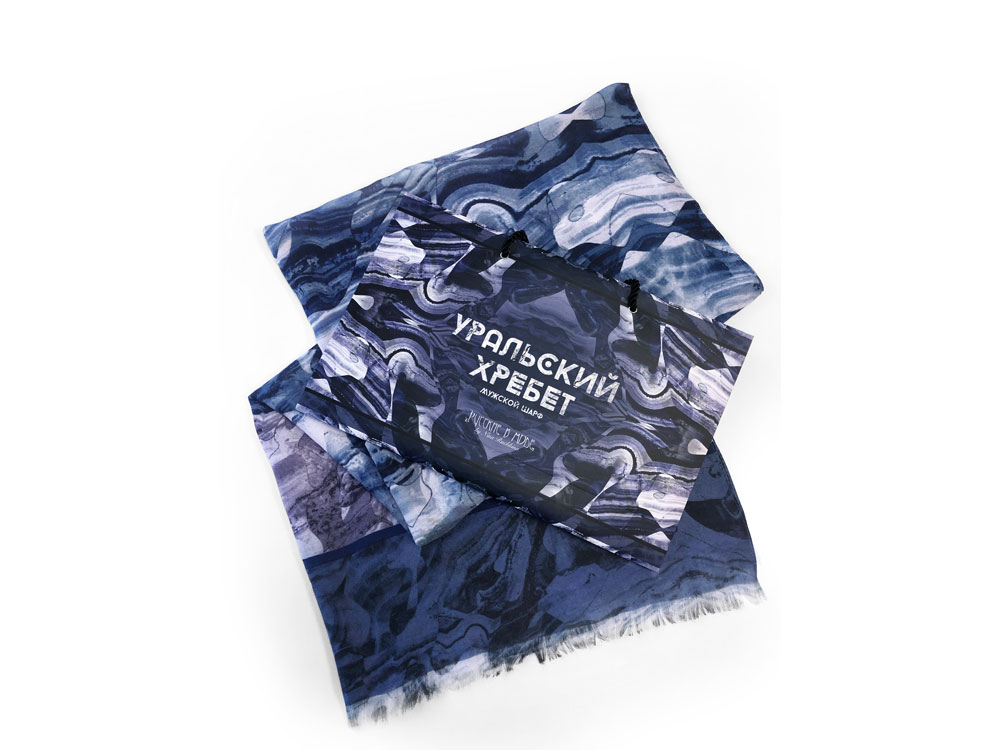Шарф мужской Уральский хребет (Изображение 4)