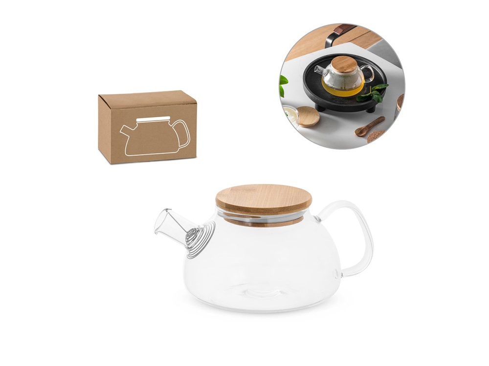 SNEAD. Стеклянный чайник 750 мл, натуральный (Изображение 6)