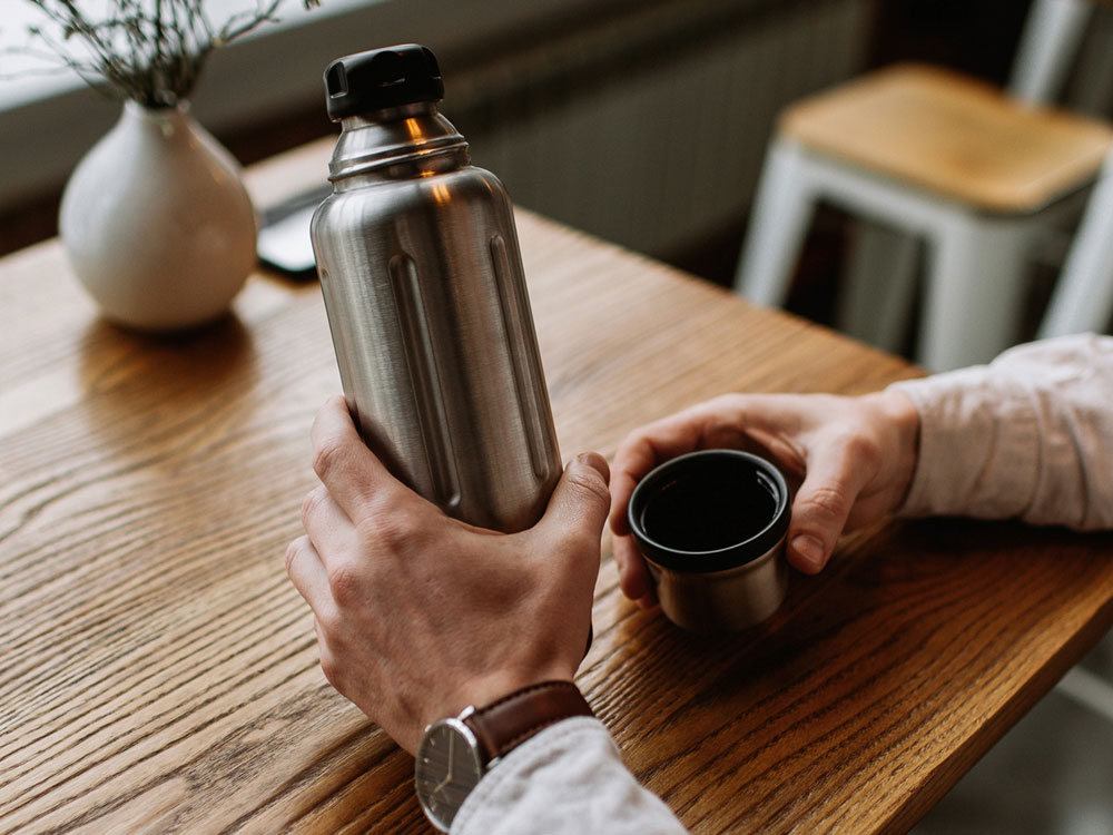 Вакуумный термос Flask, 470 мл (серебристый) 470 мл (Изображение 7)