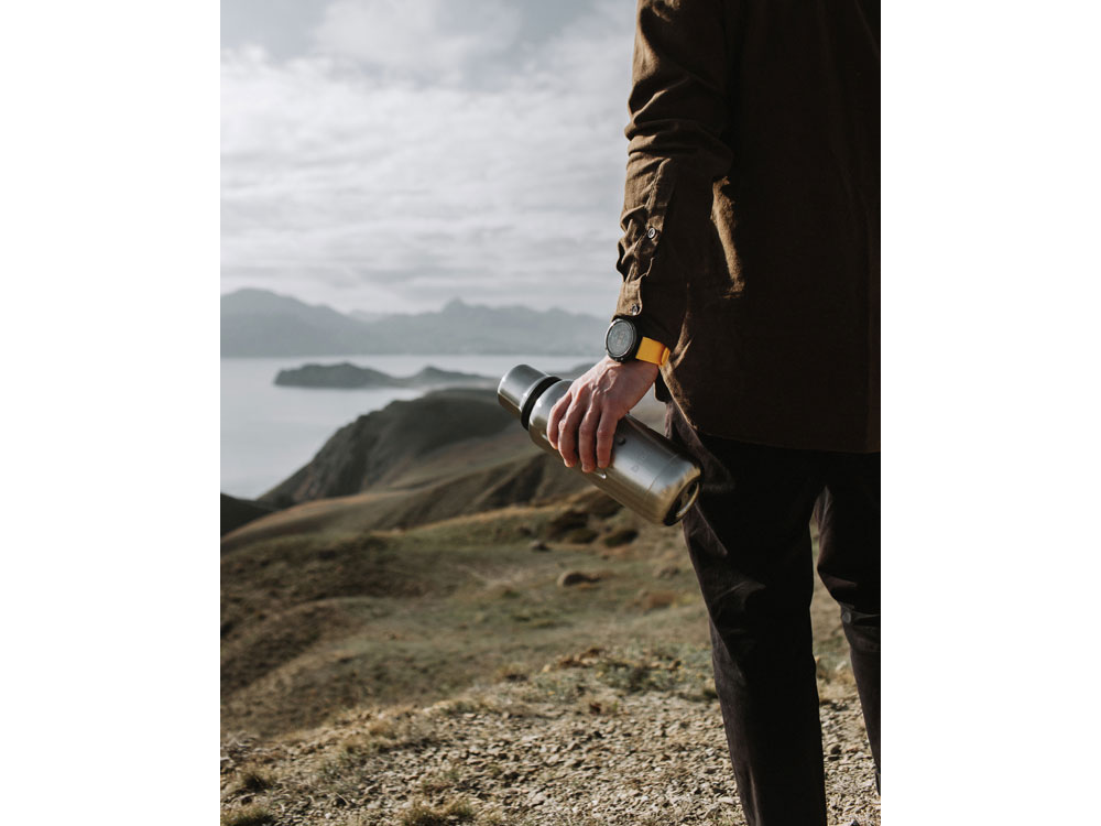 Вакуумный термос Flask, 1 л (серебристый) 1000 мл (Изображение 6)