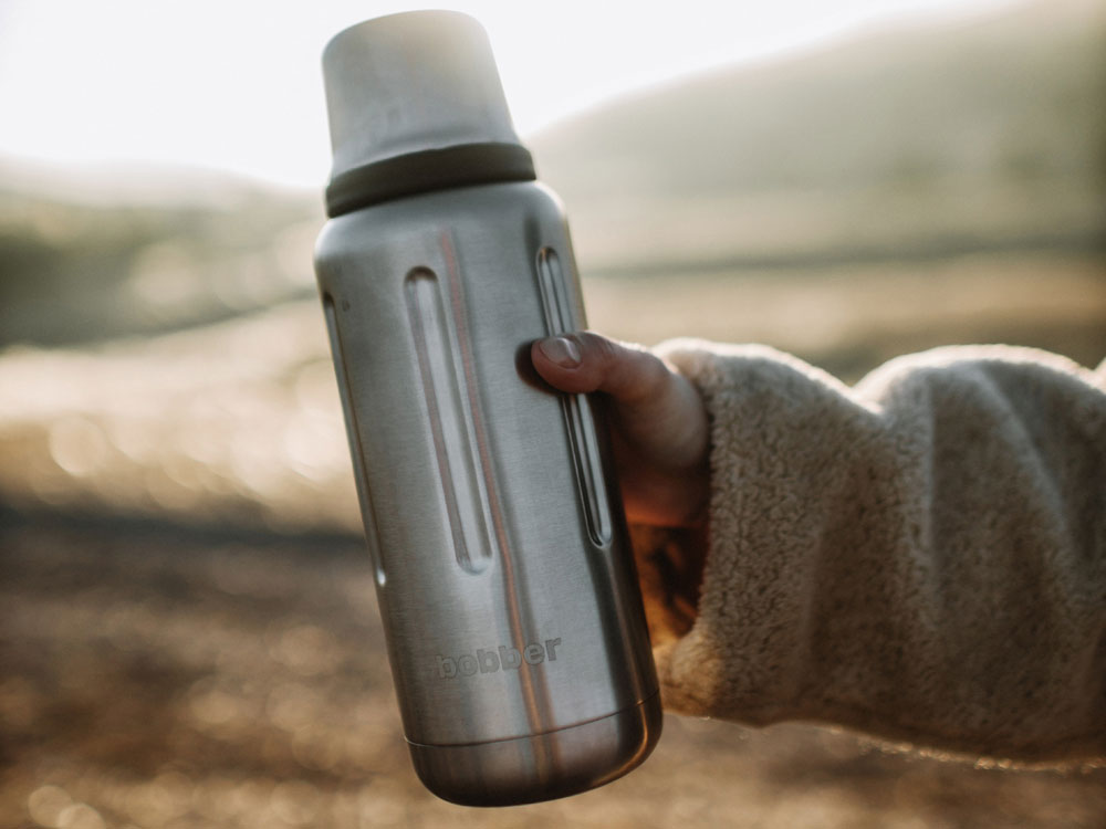 Вакуумный термос Flask, 1 л (серебристый) 1000 мл (Изображение 8)