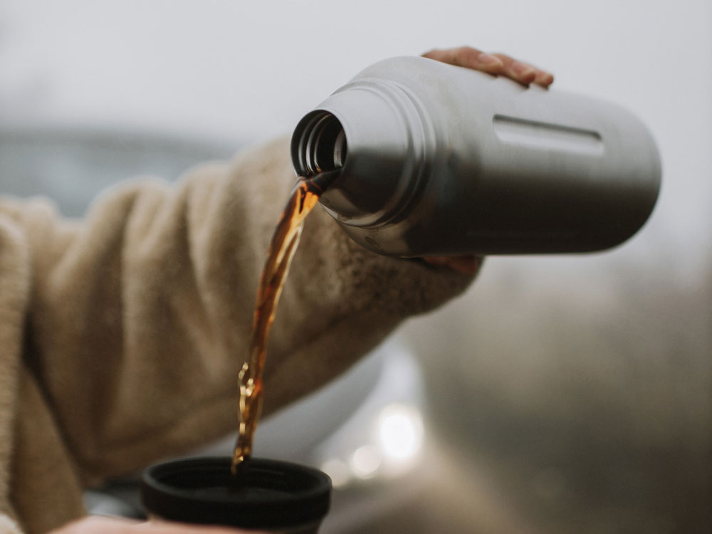 Вакуумный термос Flask, 1 л (серебристый) 1000 мл (Изображение 9)