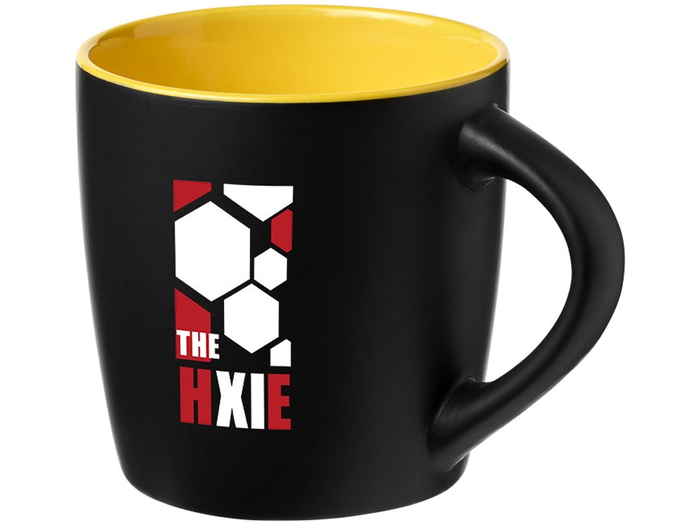 Керамическая чашка Riviera (черный/желтый)  (Изображение 4)