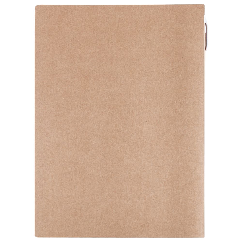 Папка Fact-Folder формата А4 c блокнотом, крафт (Изображение 3)