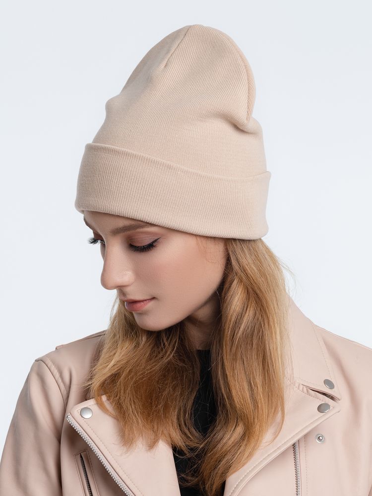 Шапка Real Talk, бежевая (Изображение 4)