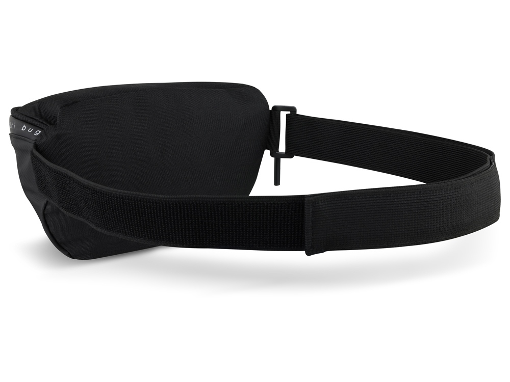 Сумка на пояс BUGATTI Blanc Delight, чёрная, нейлон RPET600D/тарпаулин/полиэстер, 24х11х12,5 см, 2 л (Изображение 7)