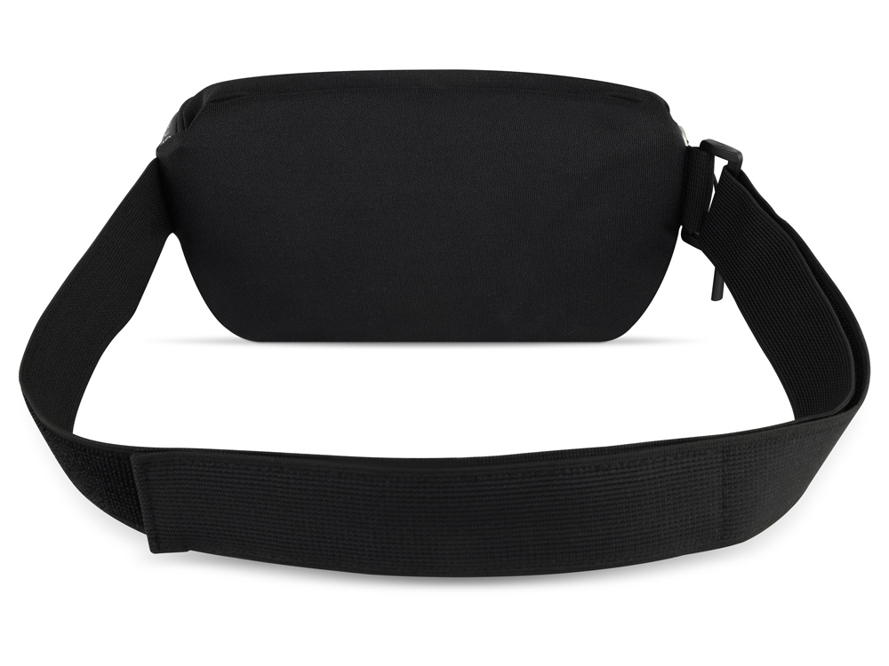 Сумка на пояс BUGATTI Blanc Delight, чёрная, нейлон RPET600D/тарпаулин/полиэстер, 24х11х12,5 см, 2 л (Изображение 8)