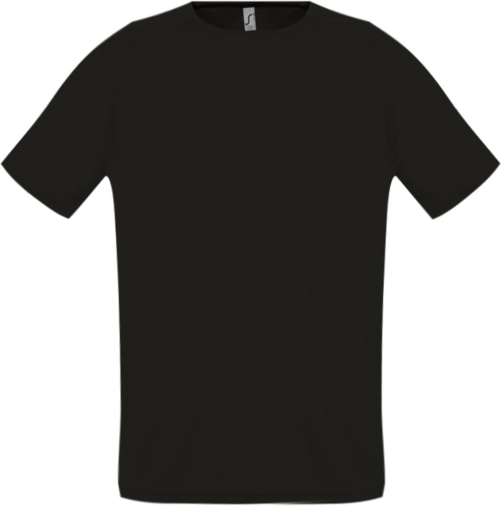 Футболка унисекс Sporty 140 черная, размер 3XL (Изображение 1)