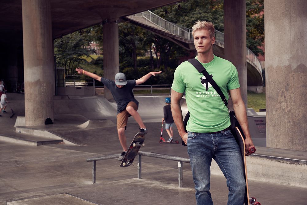 Футболка мужская Heavy зеленая, размер S (Изображение 4)