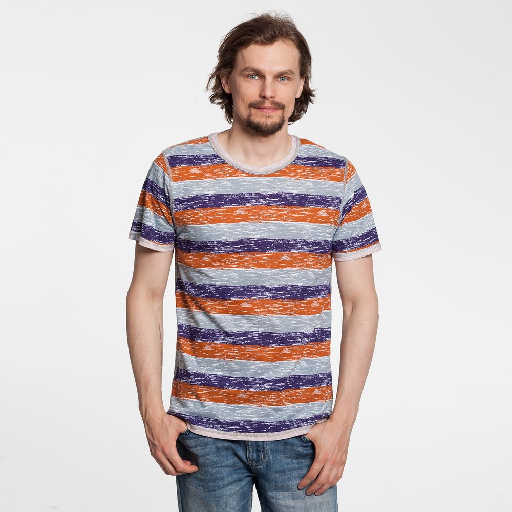 Футболка мужская RAYET двусторонняя, оранжевый/фиолетовый , размер XL (Изображение 10)