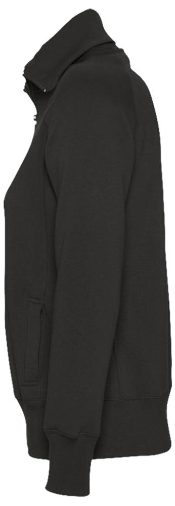 Толстовка женская на молнии Soda 280 серый меланж (Изображение 3)