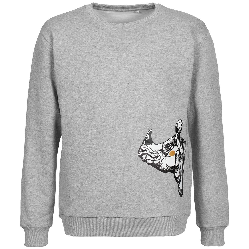 Толстовка NosoRock, серый меланж, размер S (Изображение 2)