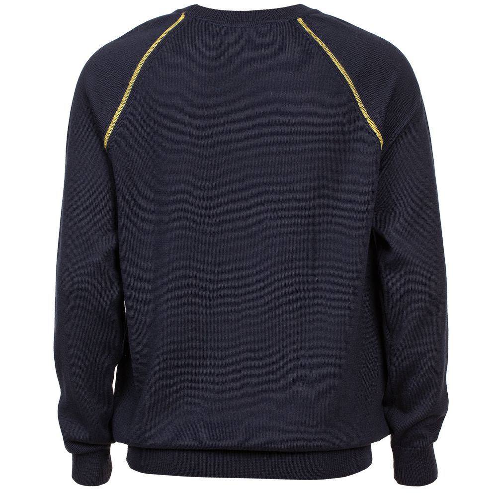 Джемпер Stitch с контрастной отделкой, синий с зеленым, размер XL (Изображение 2)