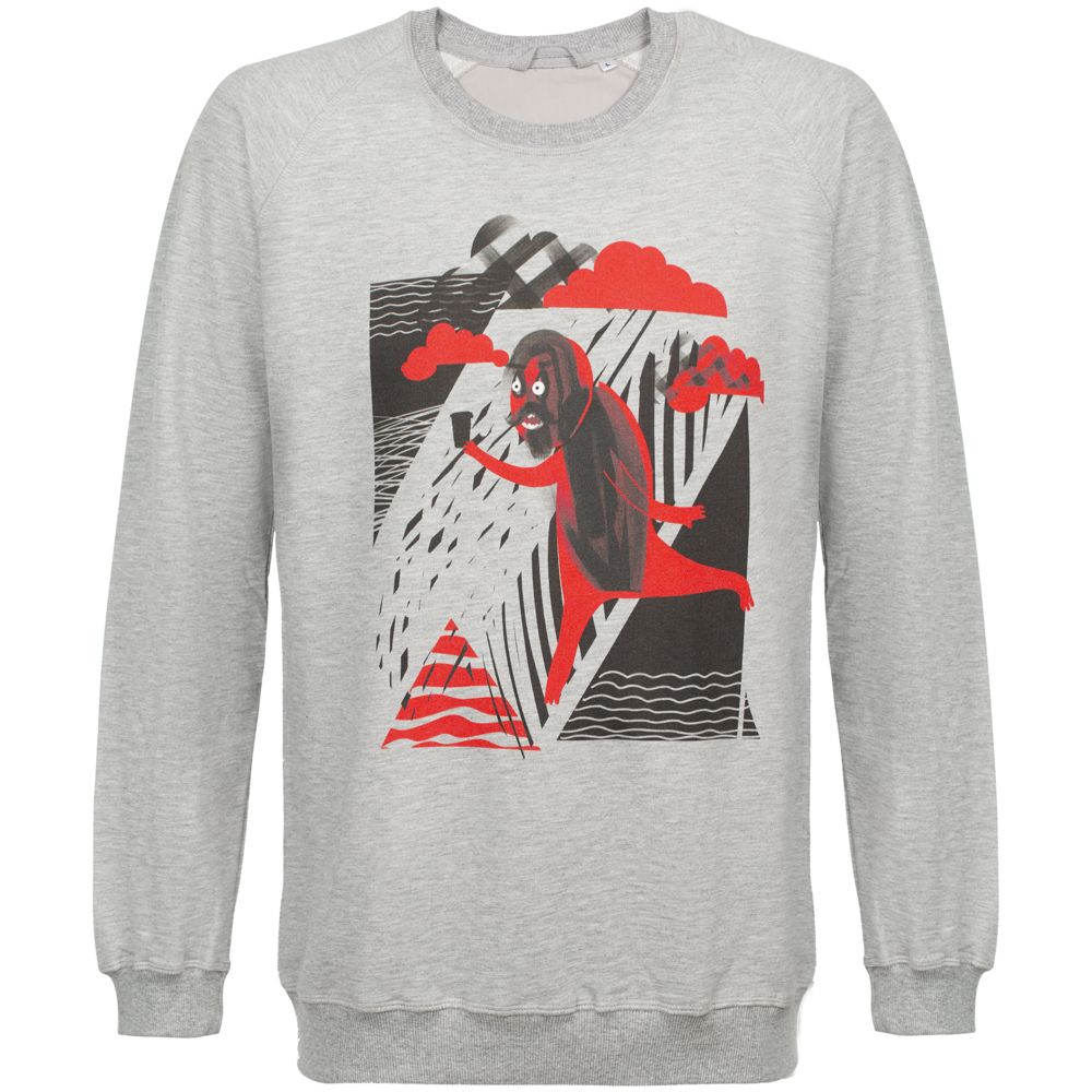 Свитшот «Преодолень», серый меланж, размер S (Изображение 2)