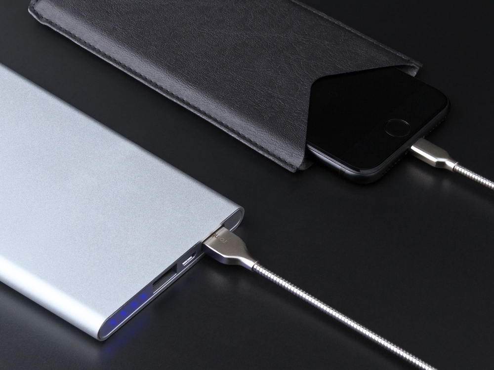 Внешний аккумулятор NEO AX100L, 10000 mAh (серебристый) 10000 mAh (Изображение 7)