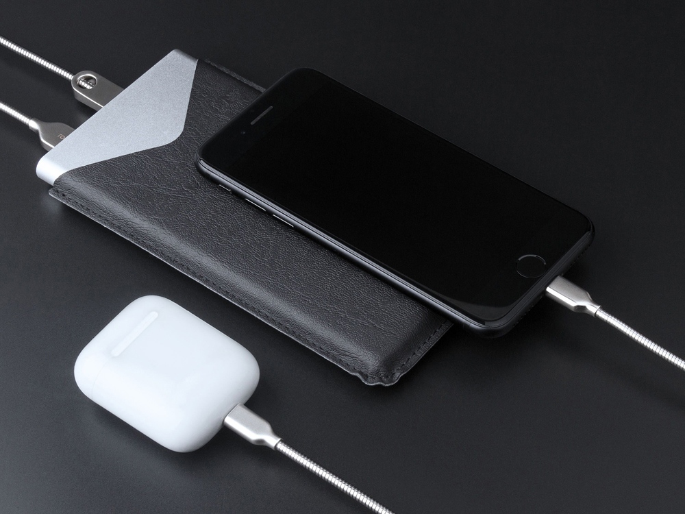 Внешний аккумулятор NEO AX100L, 10000 mAh (серебристый) 10000 mAh (Изображение 9)