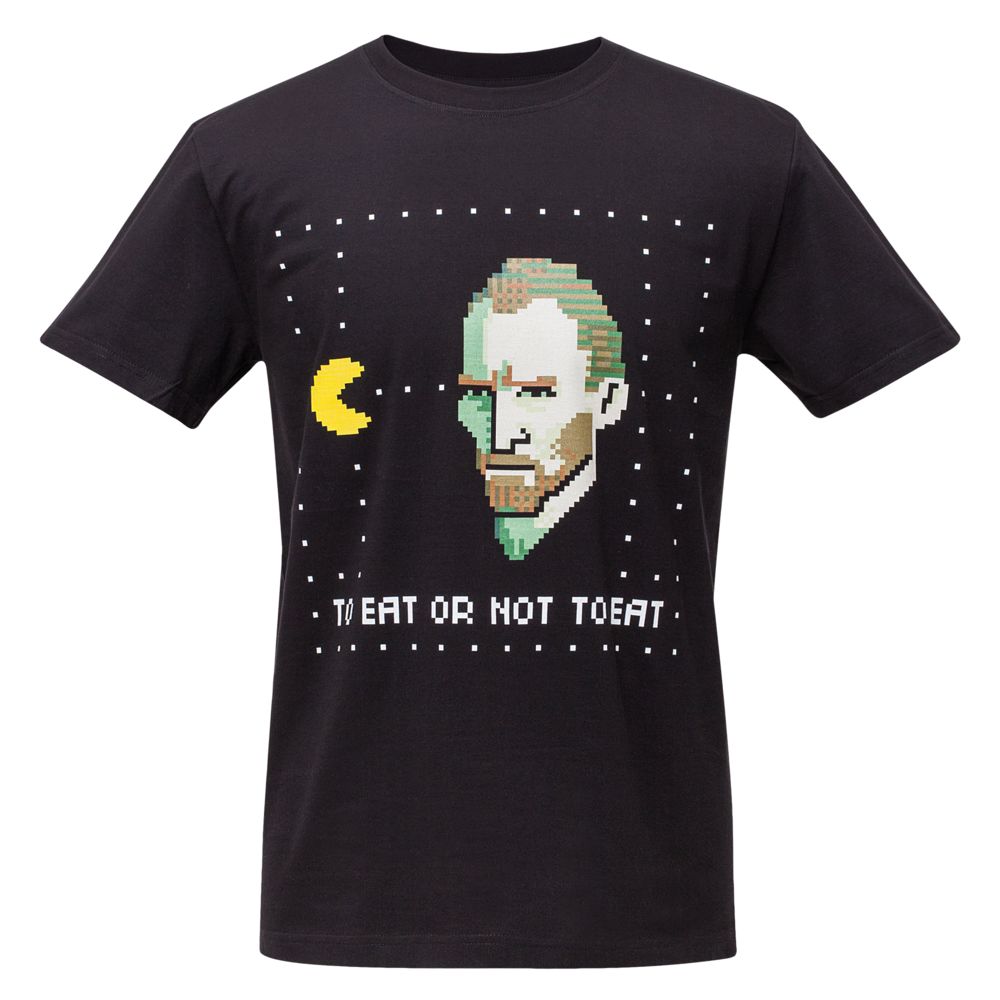 Футболка мужская «Ван-Пакман», черная, размер S (Изображение 2)