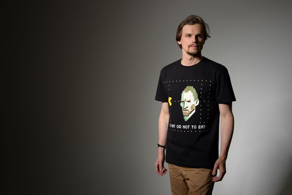 Футболка мужская «Ван-Пакман», черная, размер S (Изображение 6)