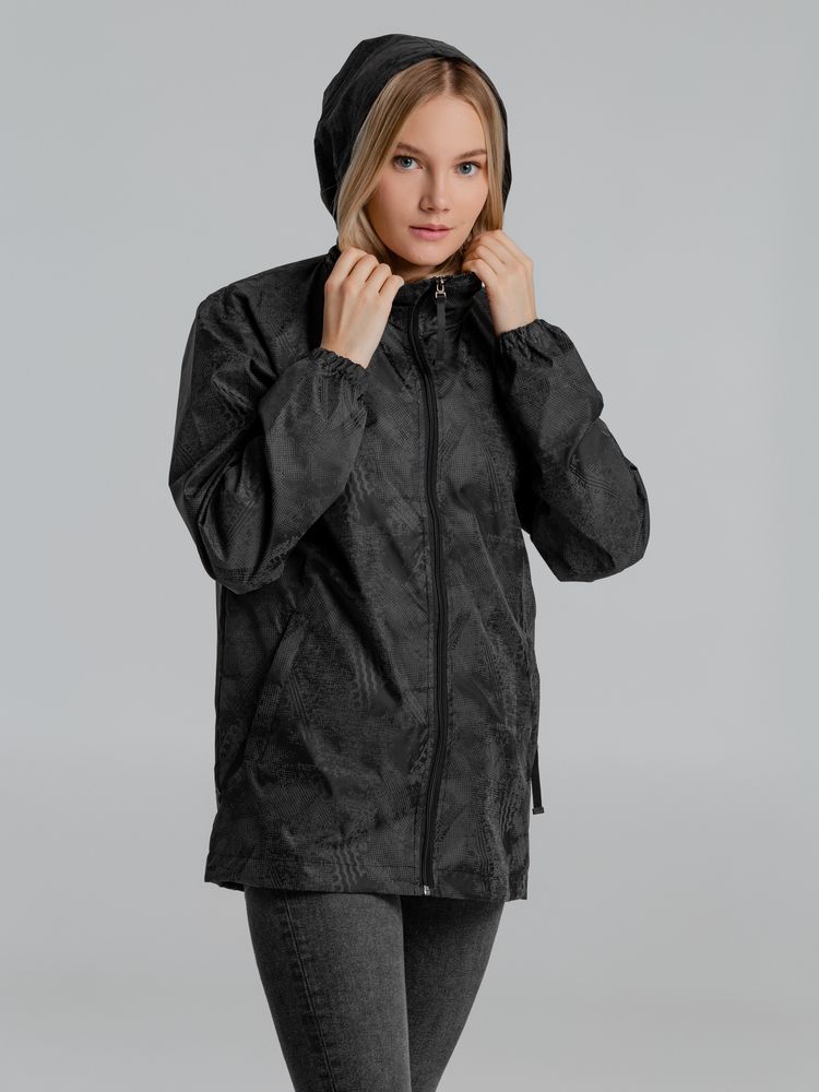 Ветровка светоотражающая Finvind темно-серая, размер XXS (Изображение 12)