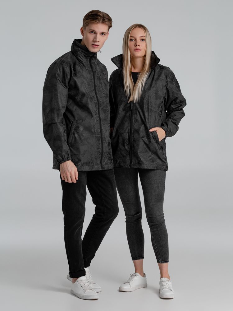 Ветровка светоотражающая Finvind темно-серая, размер XS (Изображение 16)