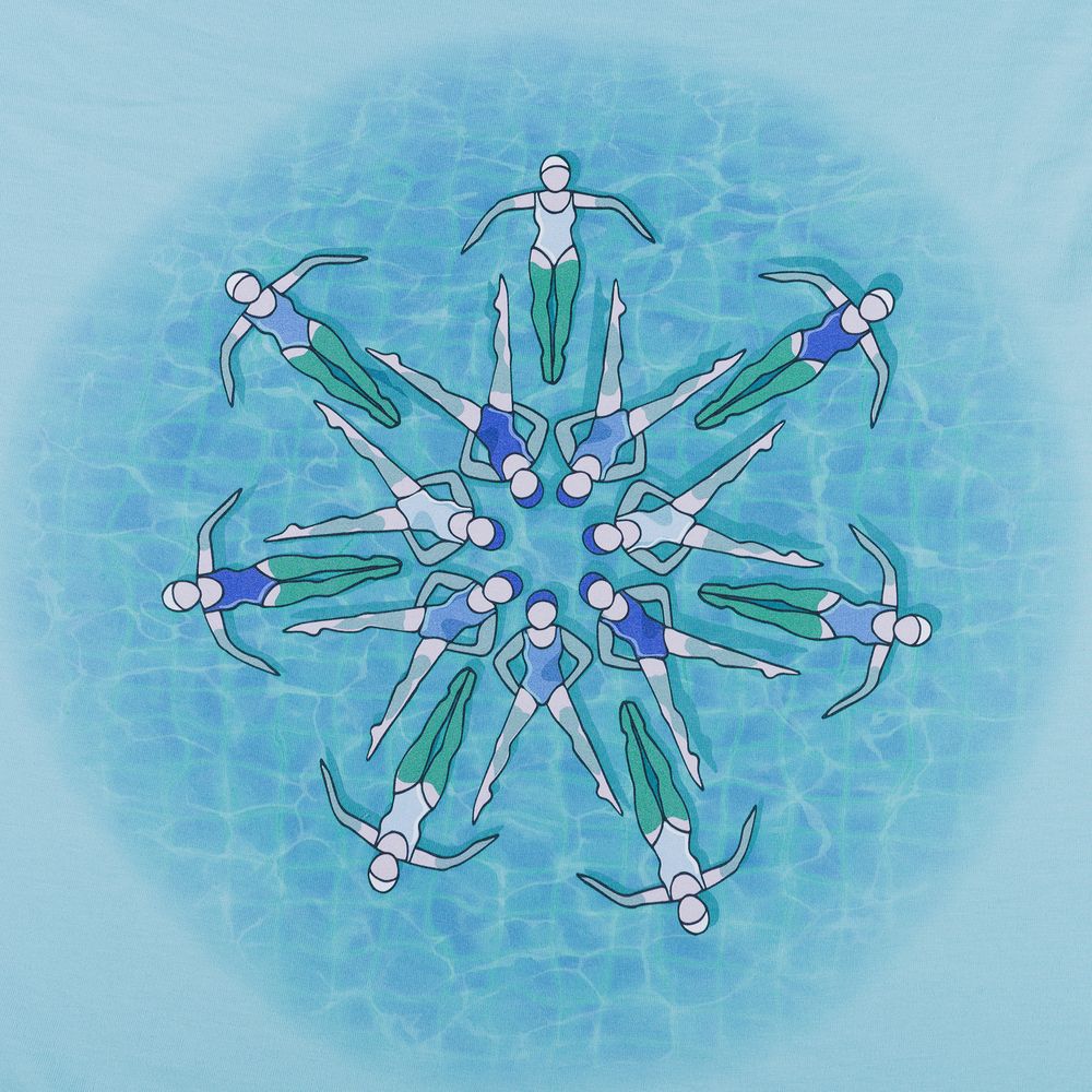 Футболка «Вместе и вовремя», голубая, размер L (Изображение 4)