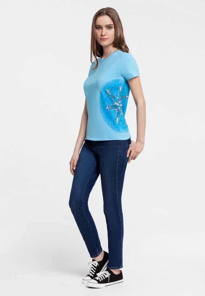 Футболка женская «Вместе и вовремя», размер M (Изображение 7)