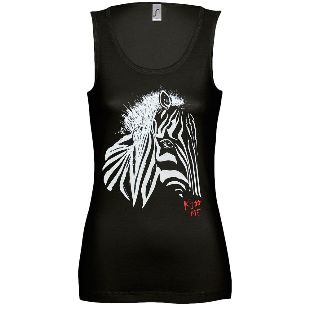 Майка женская «Арт-рокстар. Kiss Me» (Изображение 2)