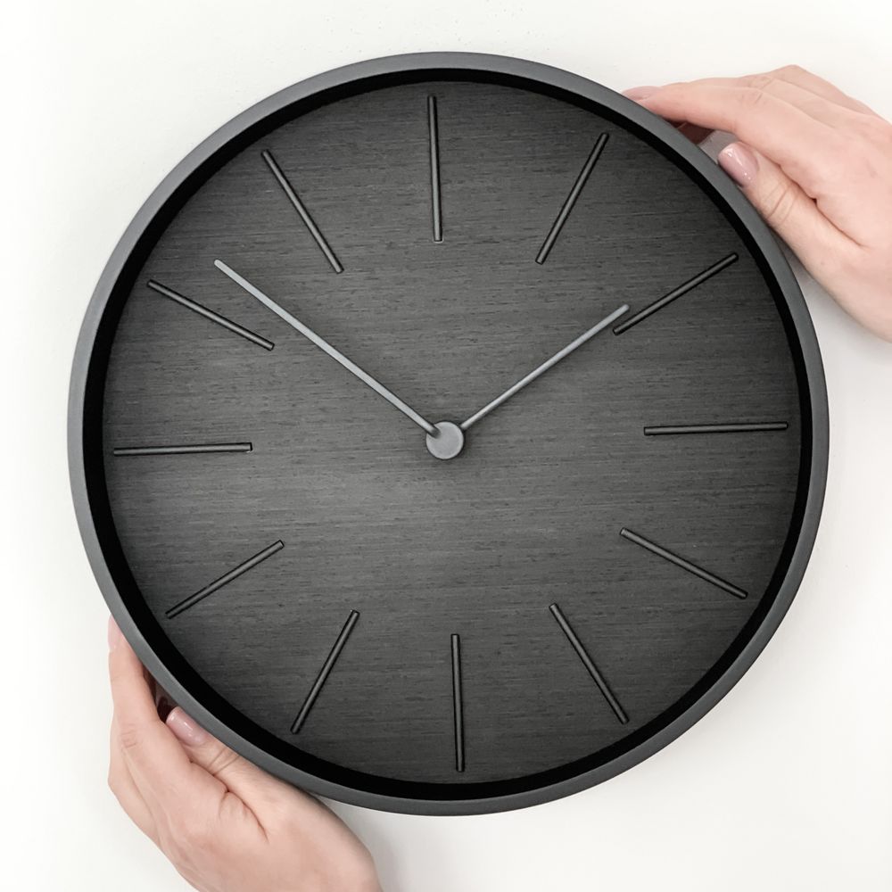Часы настенные Plato, черное дерево (Изображение 6)