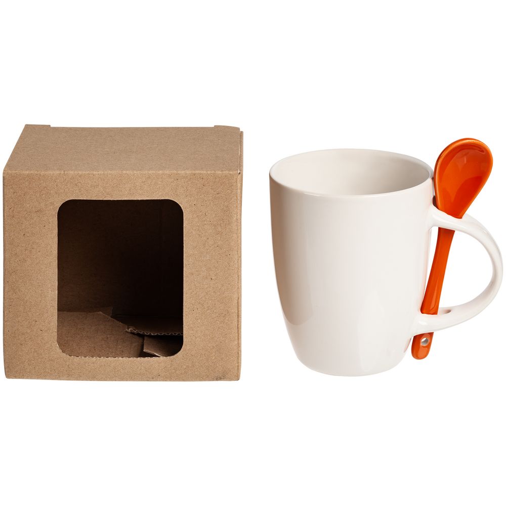 Коробка с окном для кружки Window, крафт (Изображение 2)