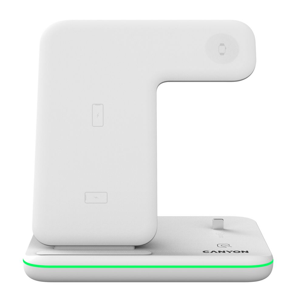 Беспроводная зарядная станция Canyon 302, белая (Изображение 2)