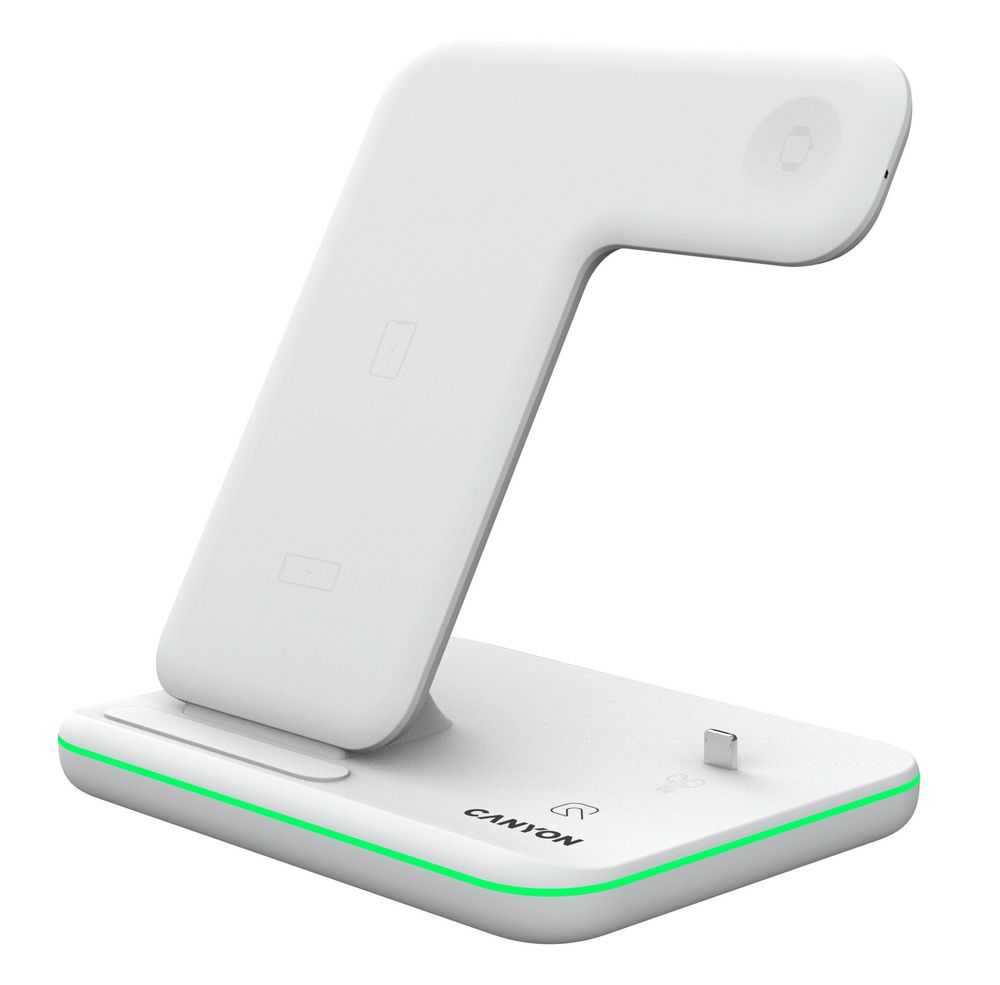 Беспроводная зарядная станция Canyon 302, белая (Изображение 3)