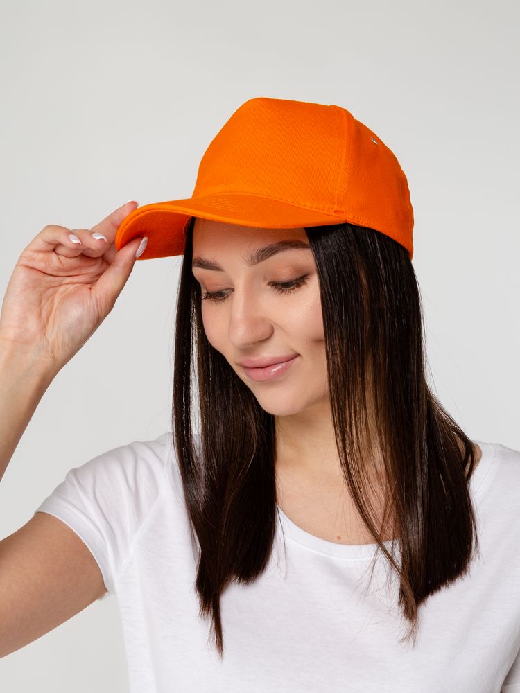 Бейсболка Standard, оранжевая (Изображение 5)