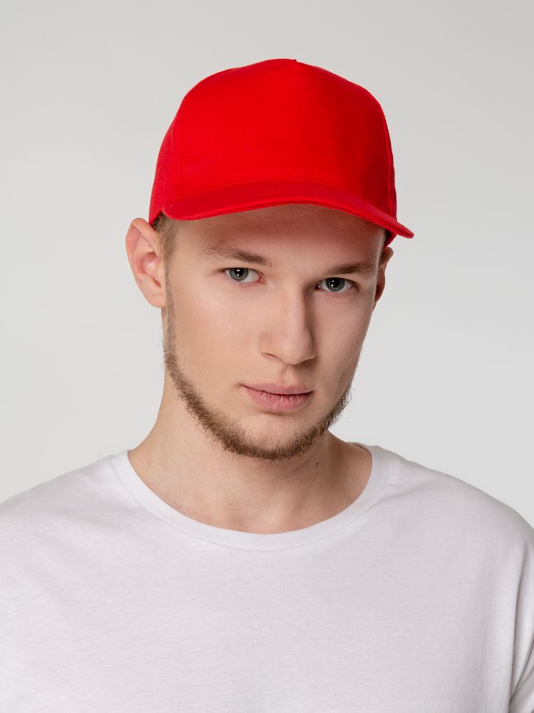 Бейсболка Standard, красная (Изображение 7)