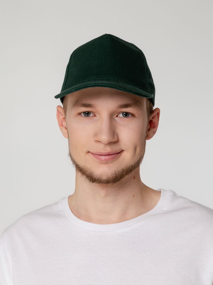 Бейсболка Standard, темно-зеленая (Изображение 5)