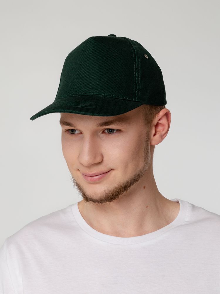 Бейсболка Standard, темно-зеленая (Изображение 6)