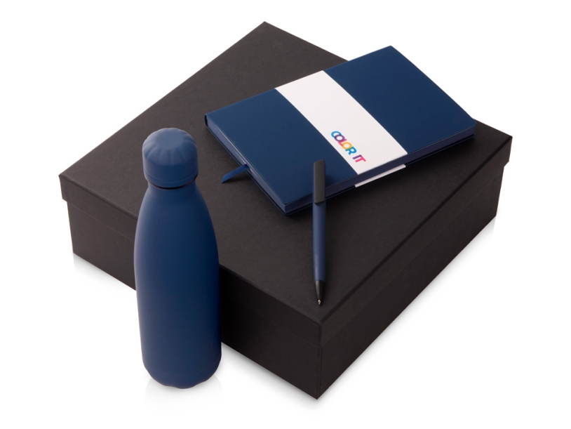 Подарочный набор с термосом, блокнотом и ручкой