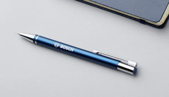 Синие ручки с логотипом